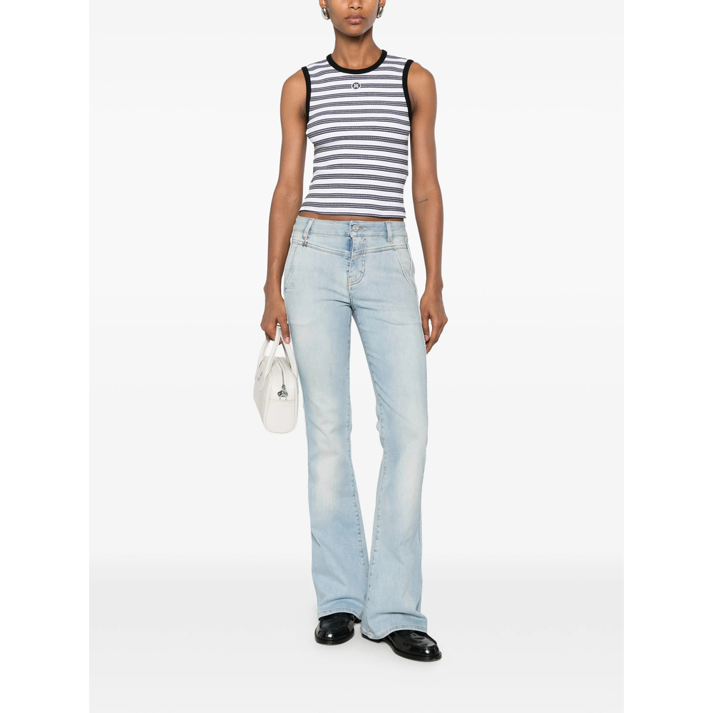 Ma Striped Sleeveless Top