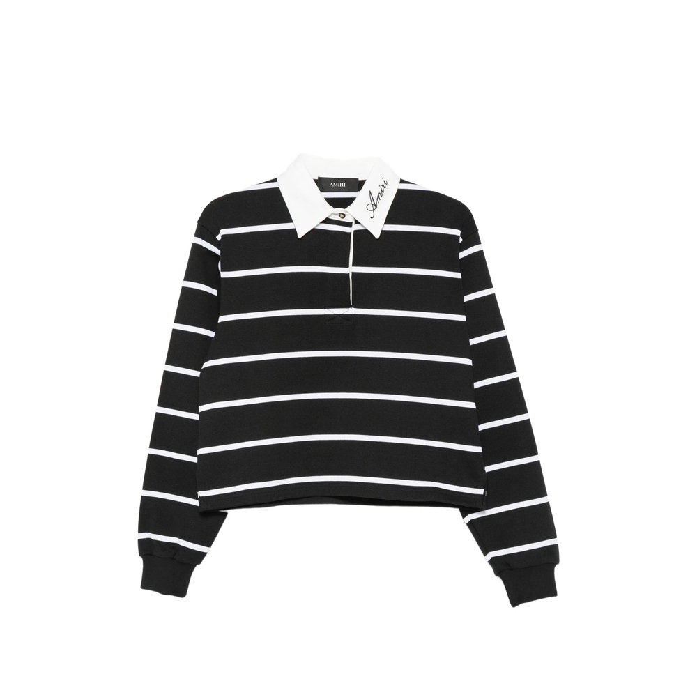 Amiri Striped Long Sleeve Polo