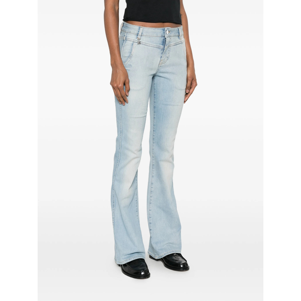 Logo-Charm Flared Jeans