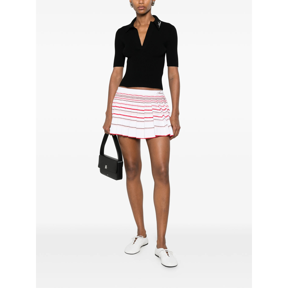 Striped Pleated Mini