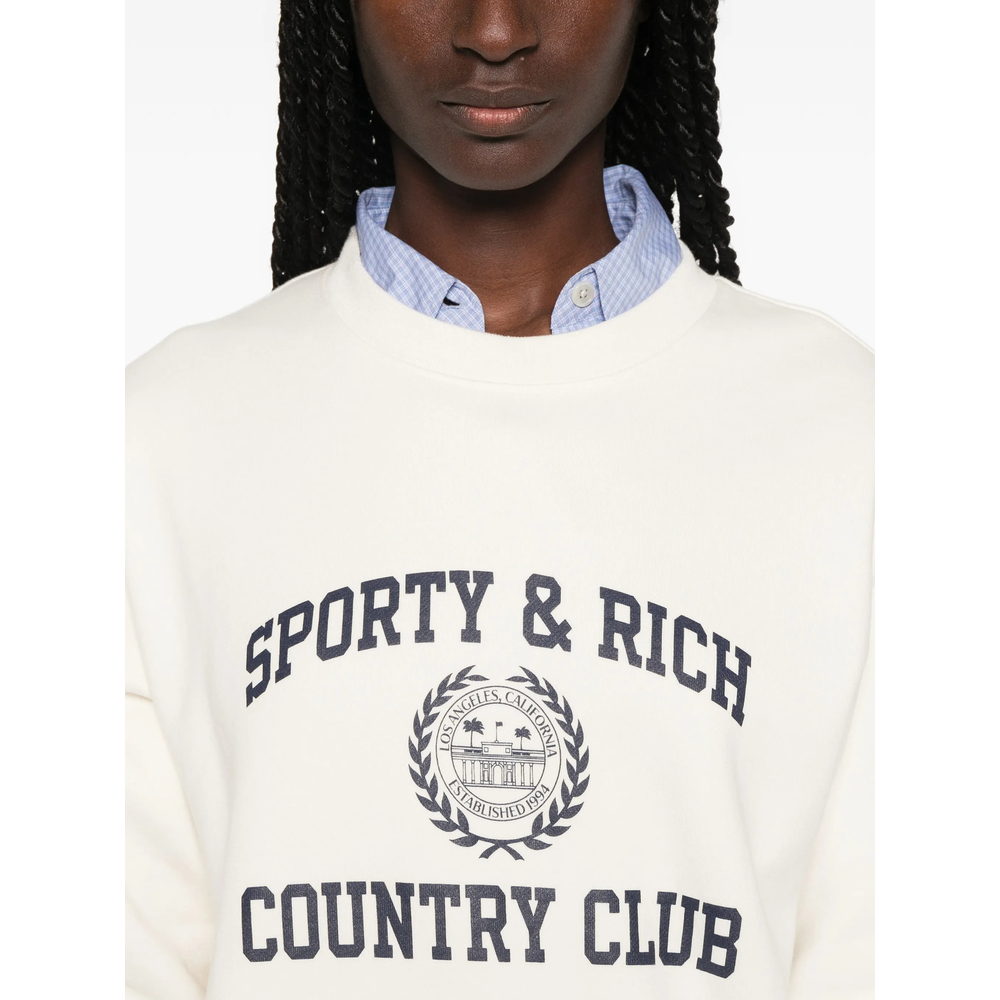 Varsity Crest Logo-Print Cotton Sweatshirt