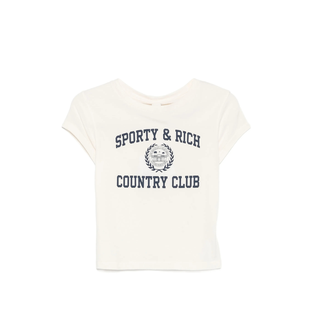 Sporty & Rich Poly Logo-print T-shirt