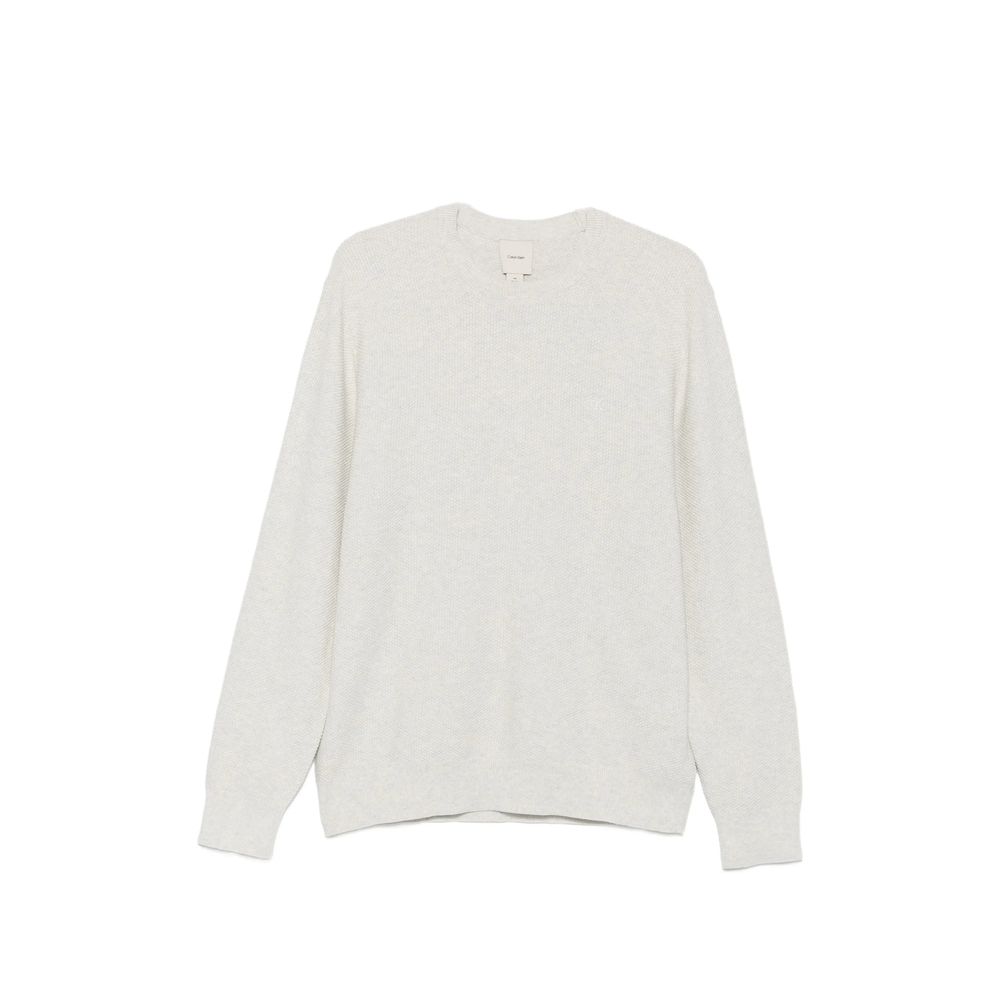 Calvin Klein Waffle-knit Logo-embroidered Sweater