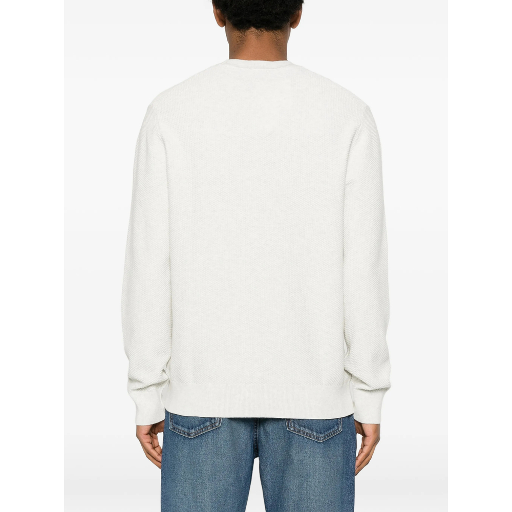 Waffle-Knit Logo-Embroidered Sweater