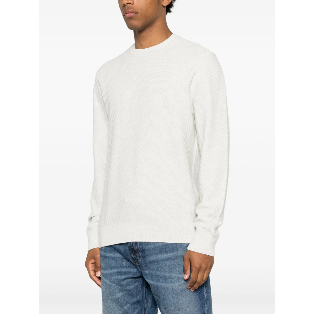 Waffle-Knit Logo-Embroidered Sweater