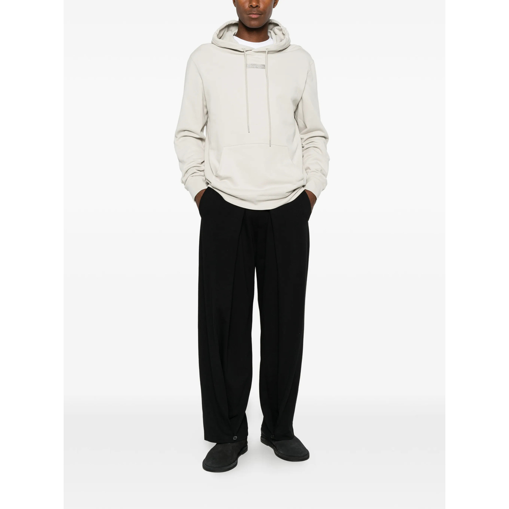 Logo-Patch Drawstring Hoodie