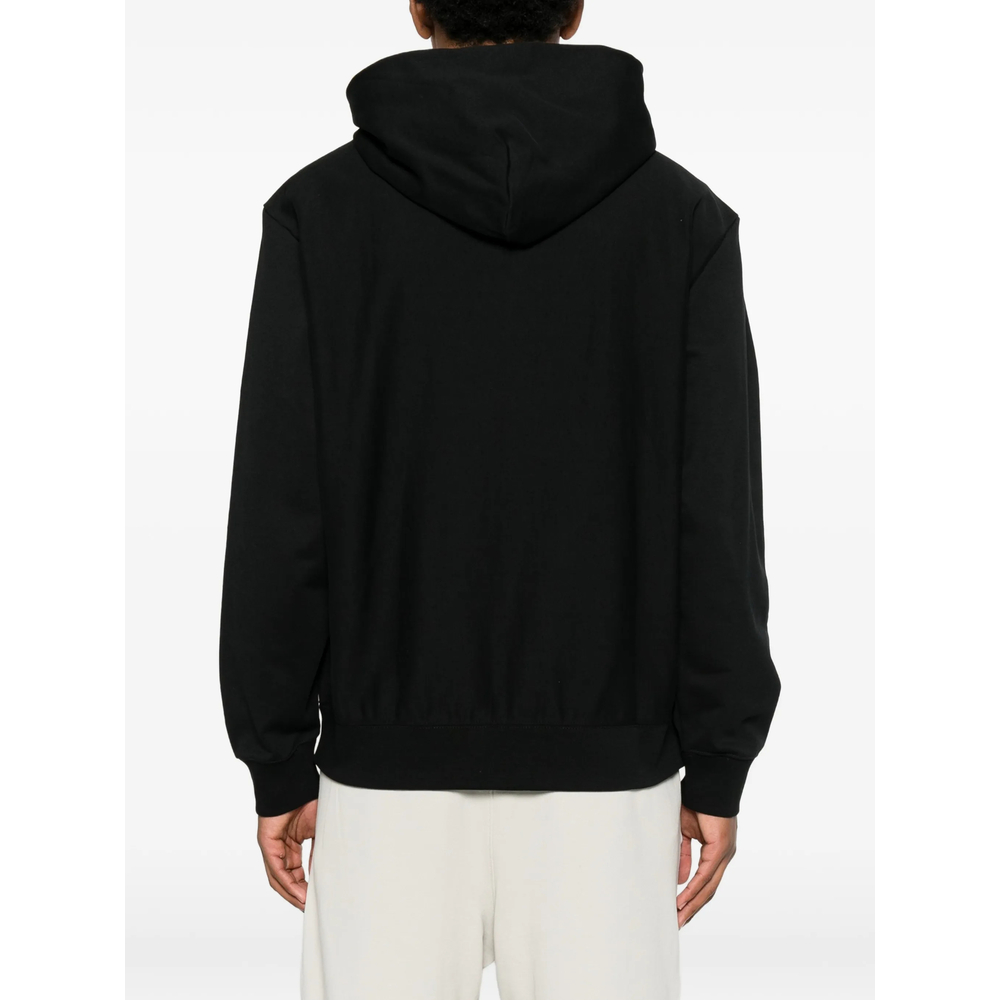Embroidered-Logo Zip-Up Hoodie