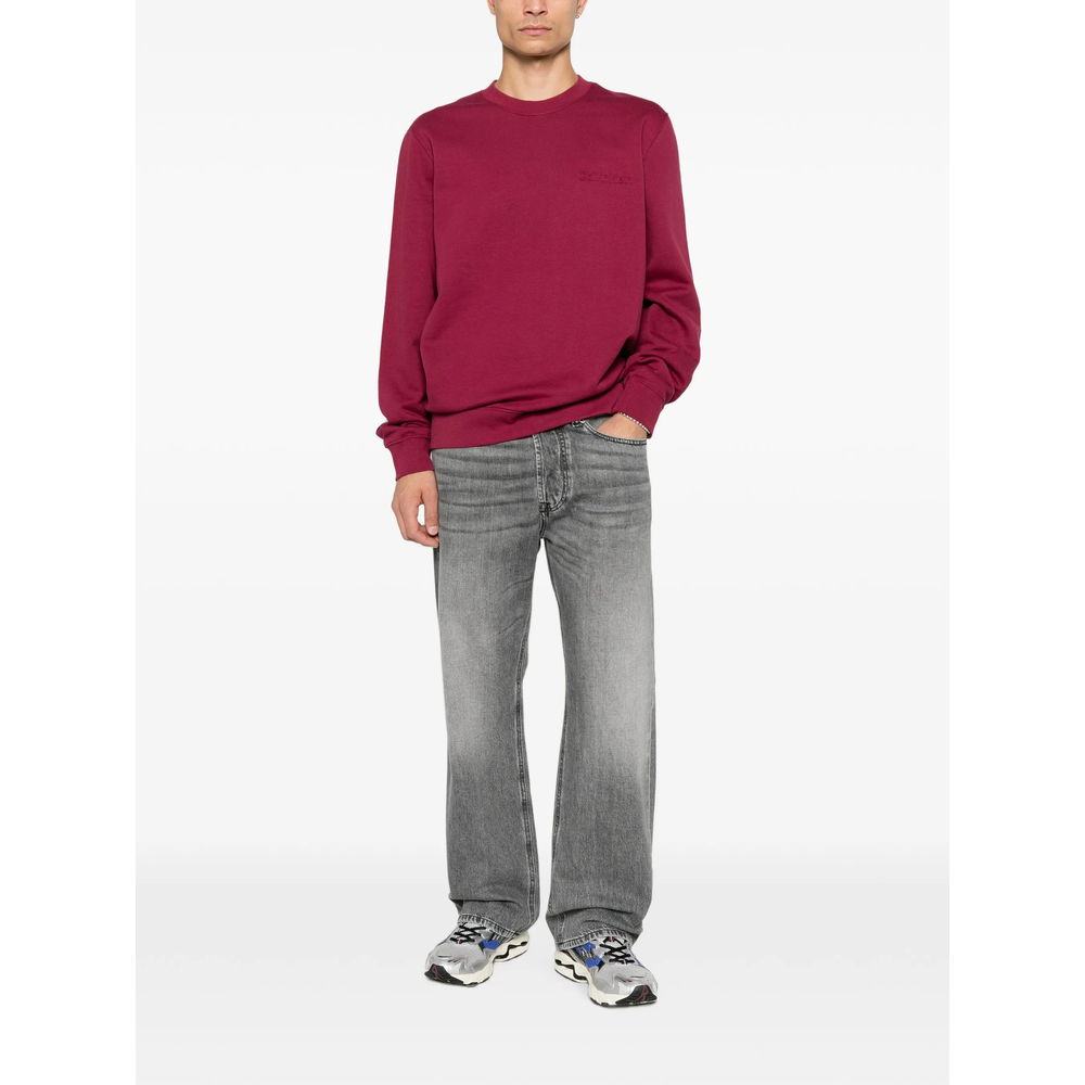 Logo-Embossed Crew-Neck Sweatshirt