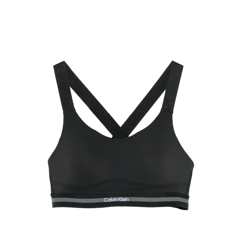 Calvin Klein Sport Logo-underband Racerback Sports Bra