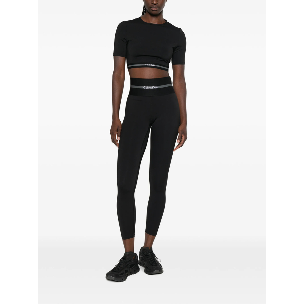 Logo-Tape Cropped T-Shirt