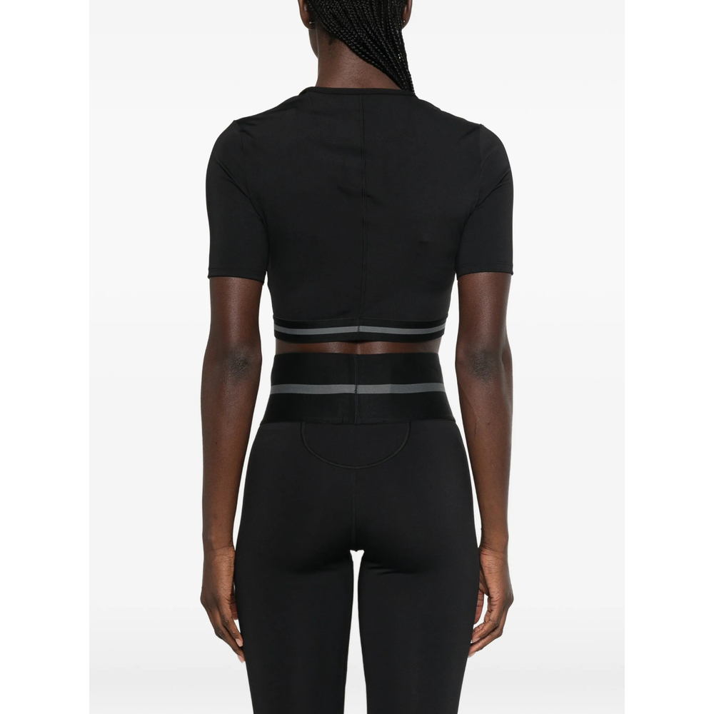 Logo-Tape Cropped T-Shirt