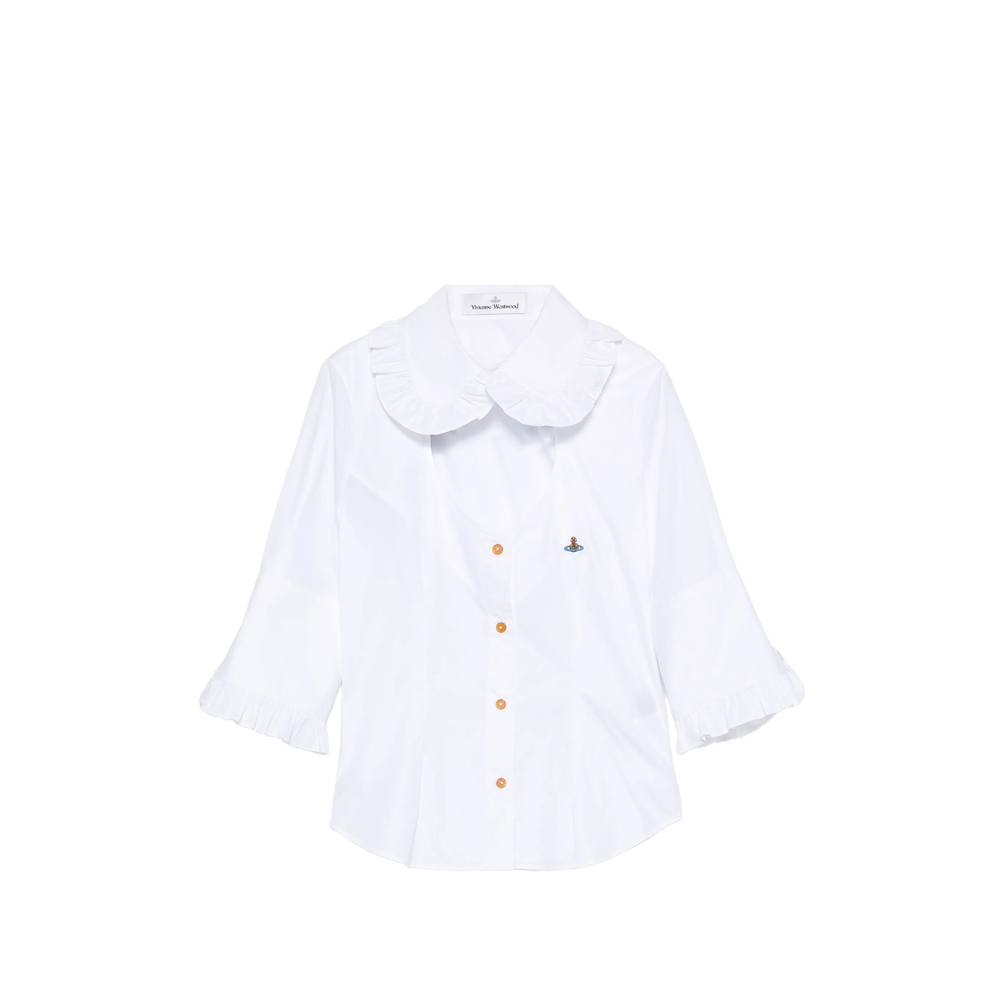 Vivienne Westwood SS Toulouse Frill Cut-out Shirt