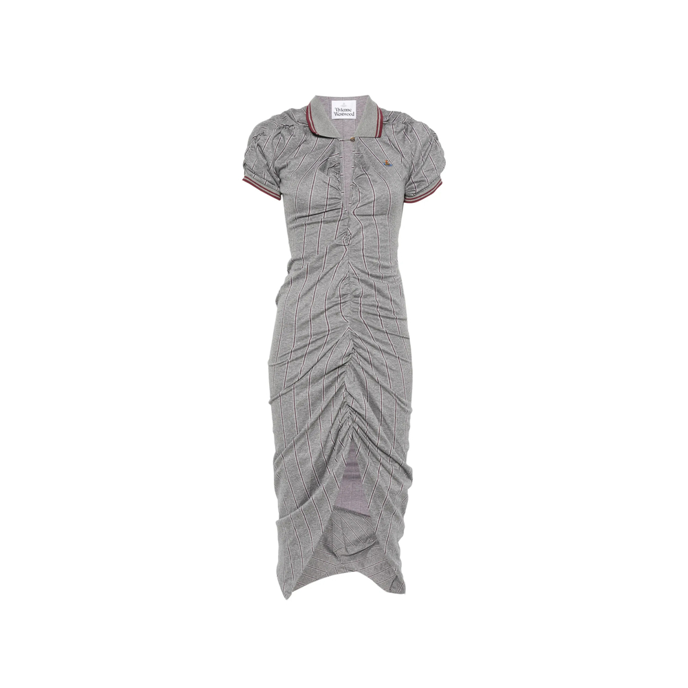 Vivienne Westwood Pulling Ruched Asymmetric Midi Dress