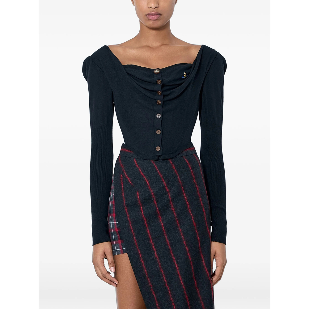 Vivienne Westwood Bea Corset Draped Cardigan
