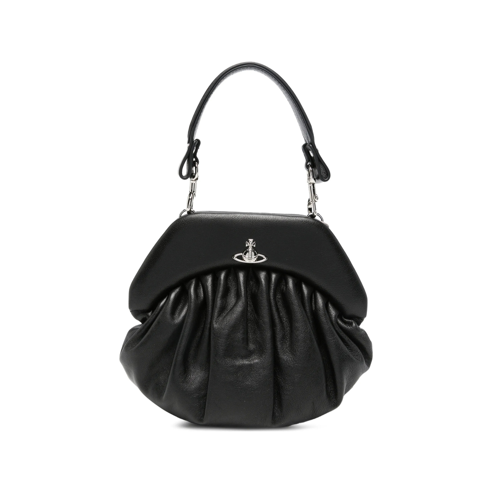 Vivienne Westwood Orb-plaque Ruched Tote Bag