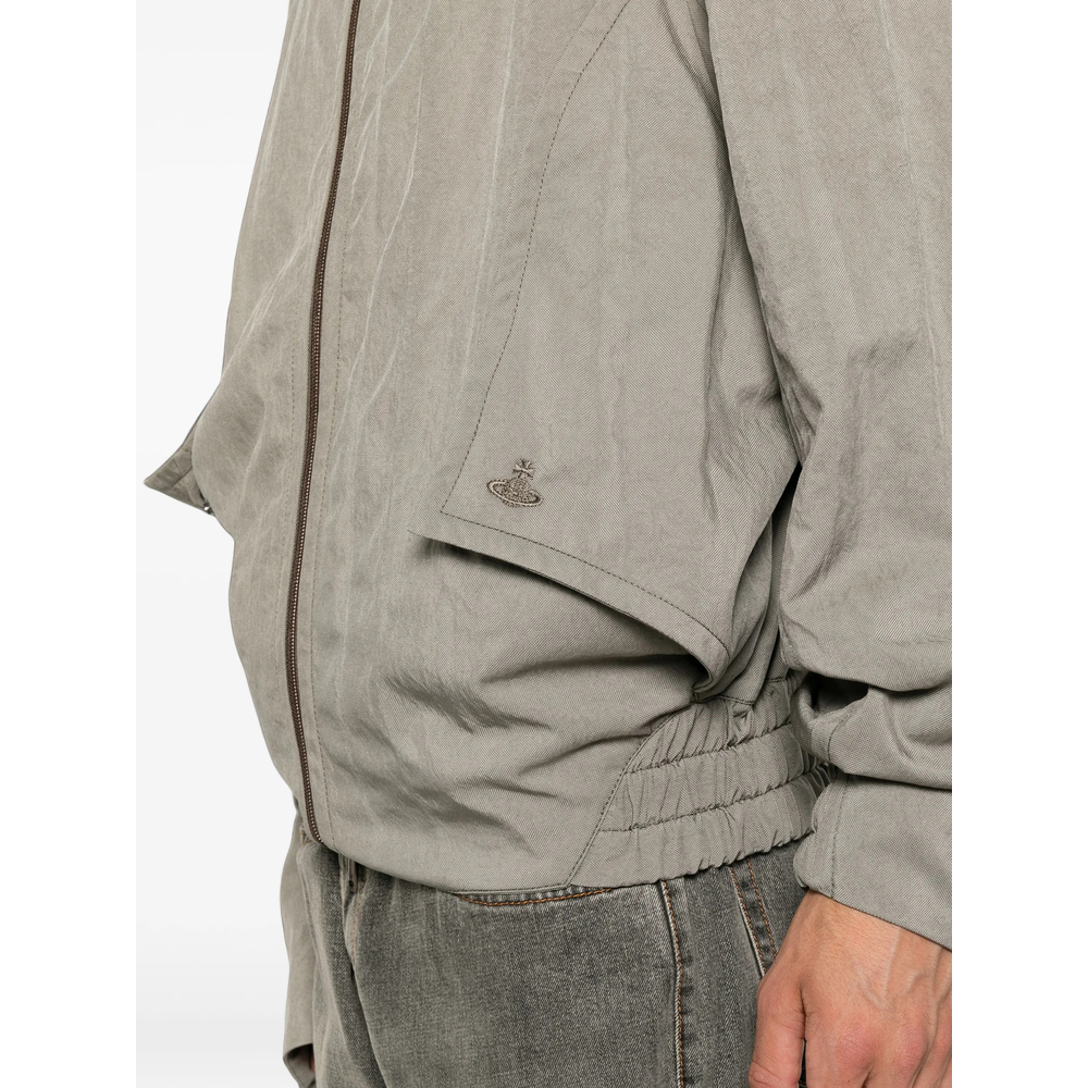 Orb-Embroidered Zip-Up Jacket
