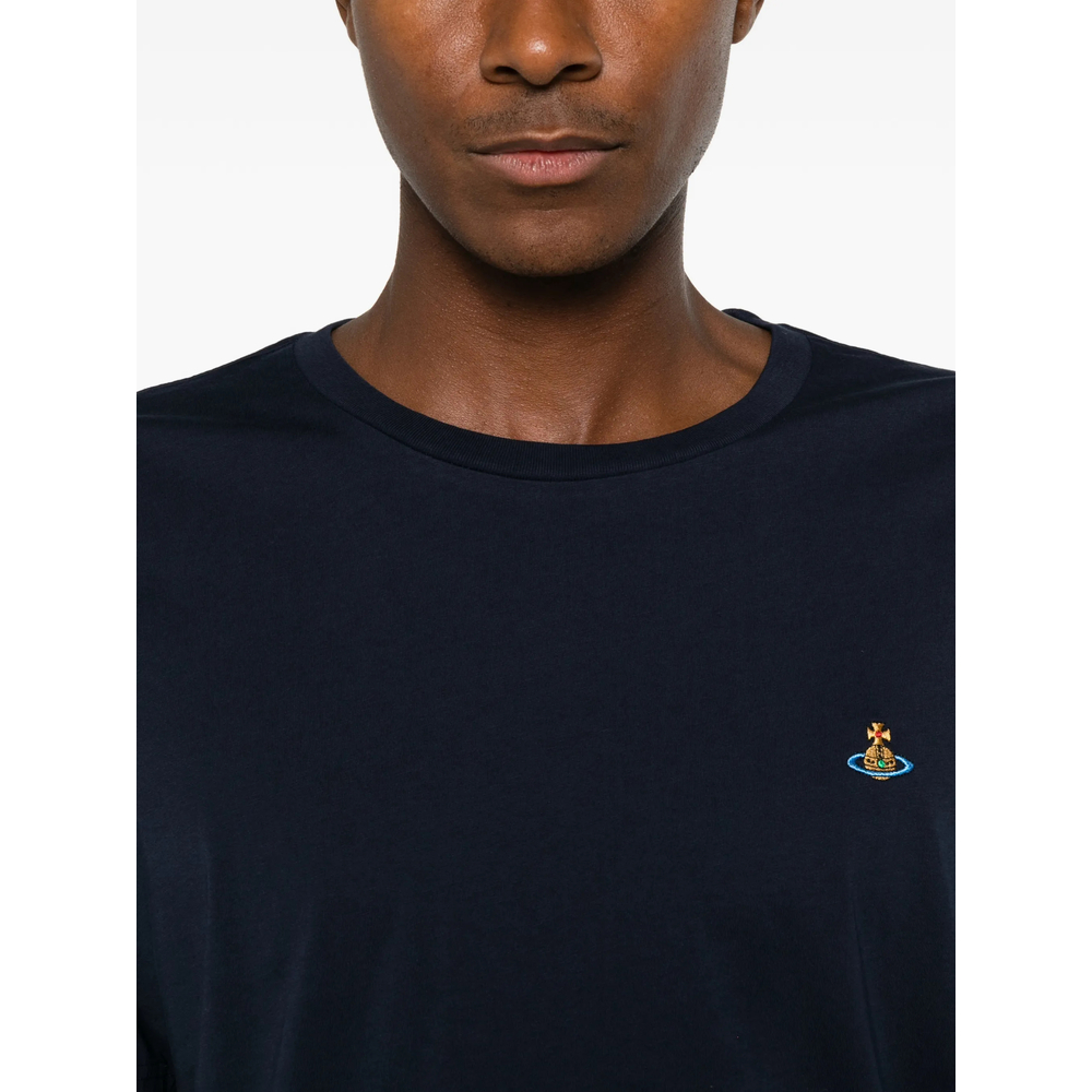 Orb-Embroidered Crew-Neck T-Shirt
