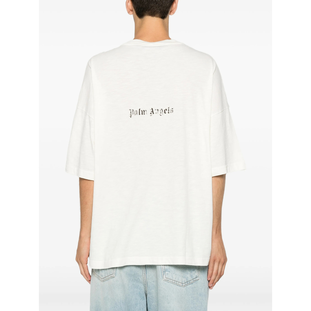 Graphic-Print Rhinestone-Embellished T-Shirt