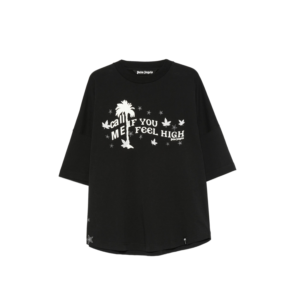 Palm Angels Graphic-print Drop-shoulder T-shirt
