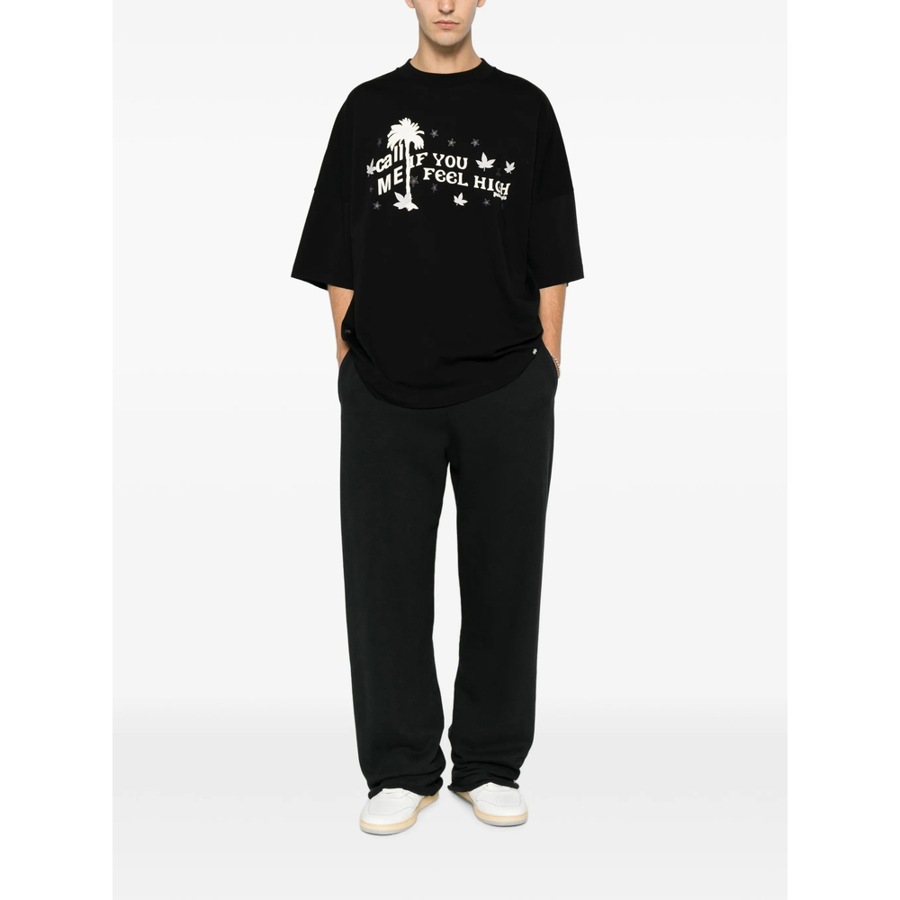 Graphic-Print Drop-Shoulder T-Shirt