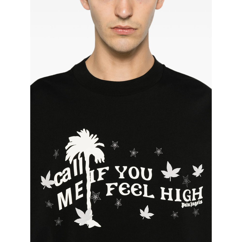 Graphic-Print Drop-Shoulder T-Shirt