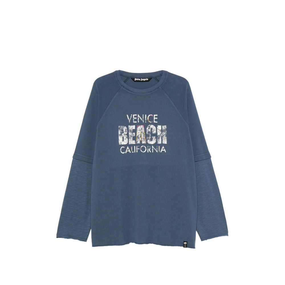 Palm Angels Slogan-print Raglan-sleeve T-shirt