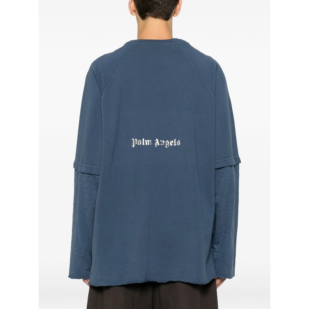 Slogan-Print Raglan-Sleeve T-Shirt