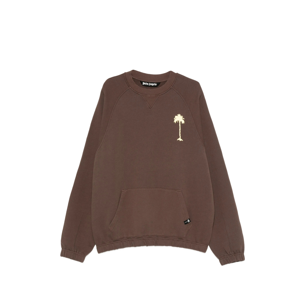 Palm Angels Graphic-print Pouch-pocket Sweater