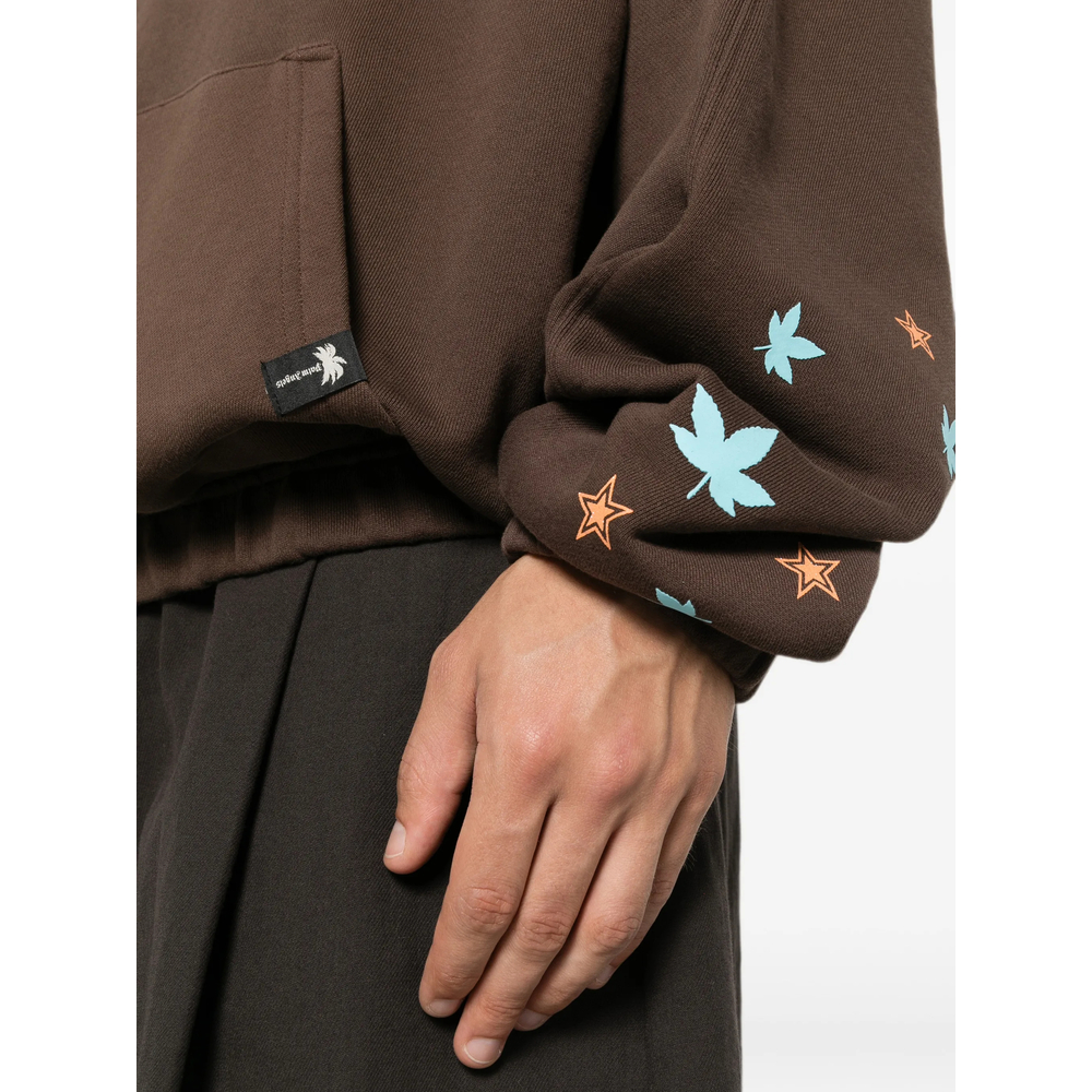 Graphic-Print Pouch-Pocket Sweater