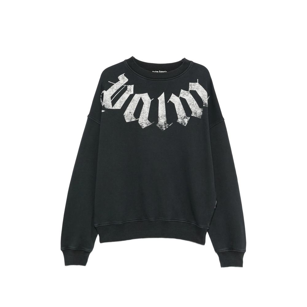 Palm Angels Big Neck Logo Printed Sweatshirt