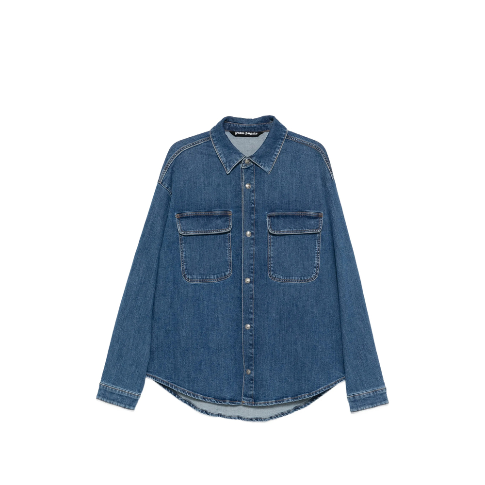 Palm Angels Long-sleeve Denim Shirt