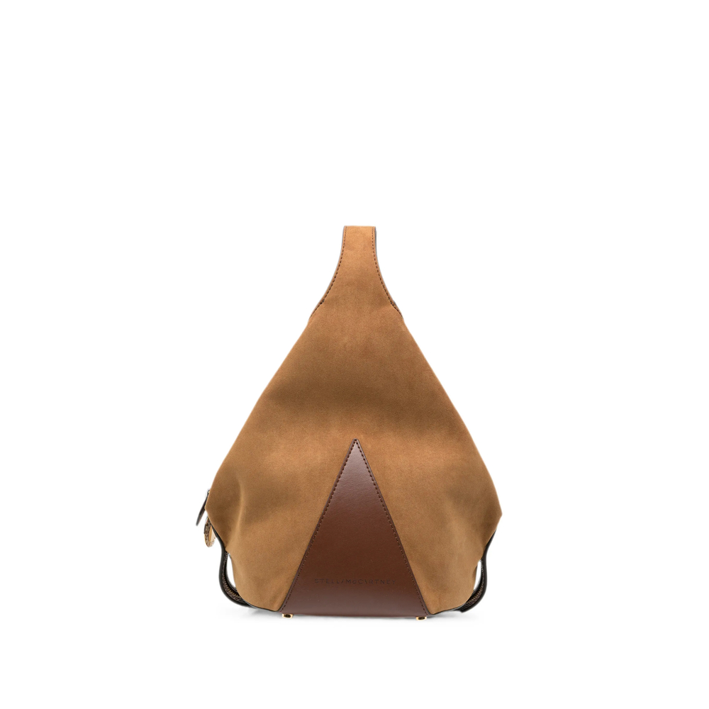 Stella Mccartney Small Appaloosa Logo-charm Suede-effect Tote Bag