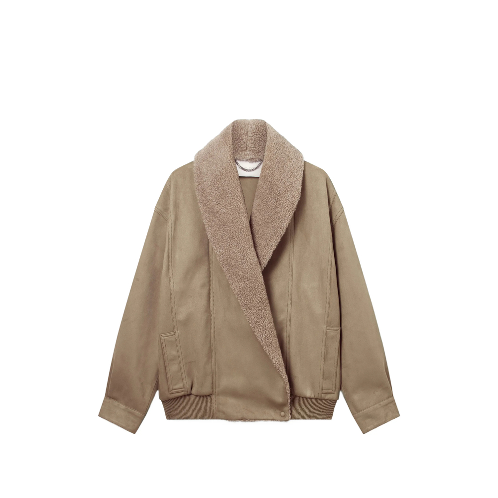 Stella Mccartney Faux-shearling-trim Bomber Jacket