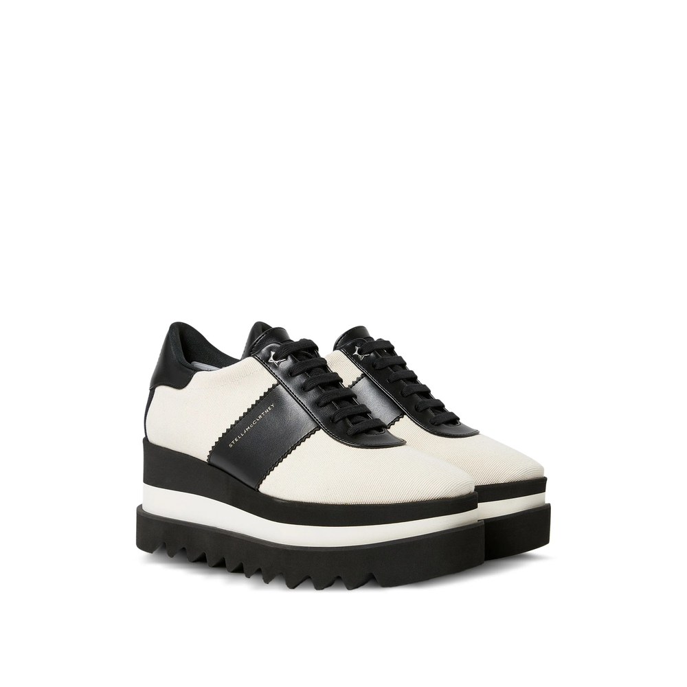 Sneak-Elyse Canvas Platform Sneakers