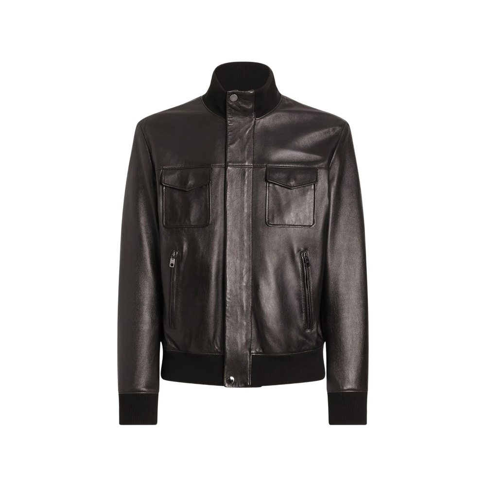 Dolce & Gabbana Lambskin Bomber Jacket