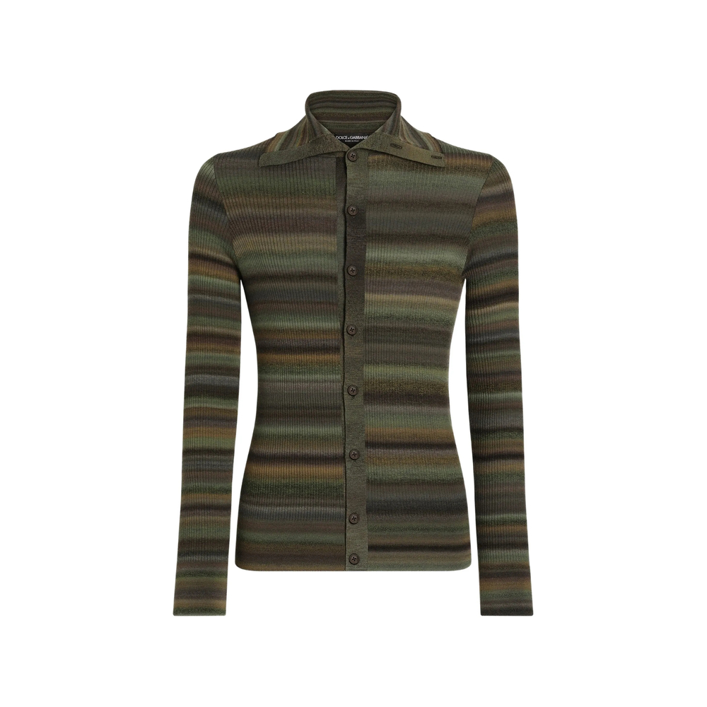 Dolce & Gabbana Ribbed Wool Cardigan