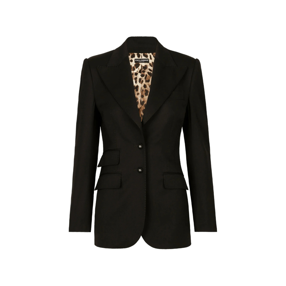 Dolce & Gabbana Turlington Single-breasted Blazer In Black