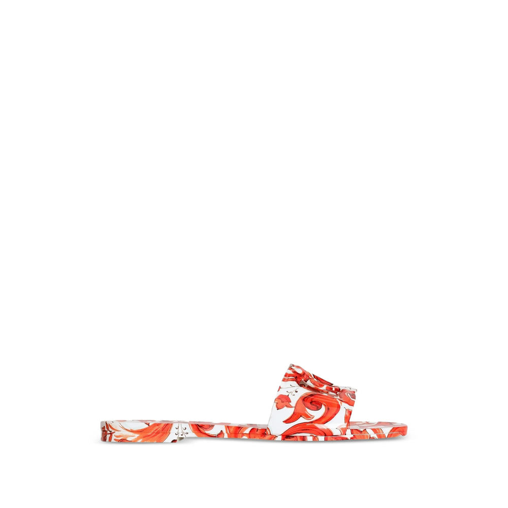 Dolce & Gabbana Majolica-print Rubber Beachwear Slides