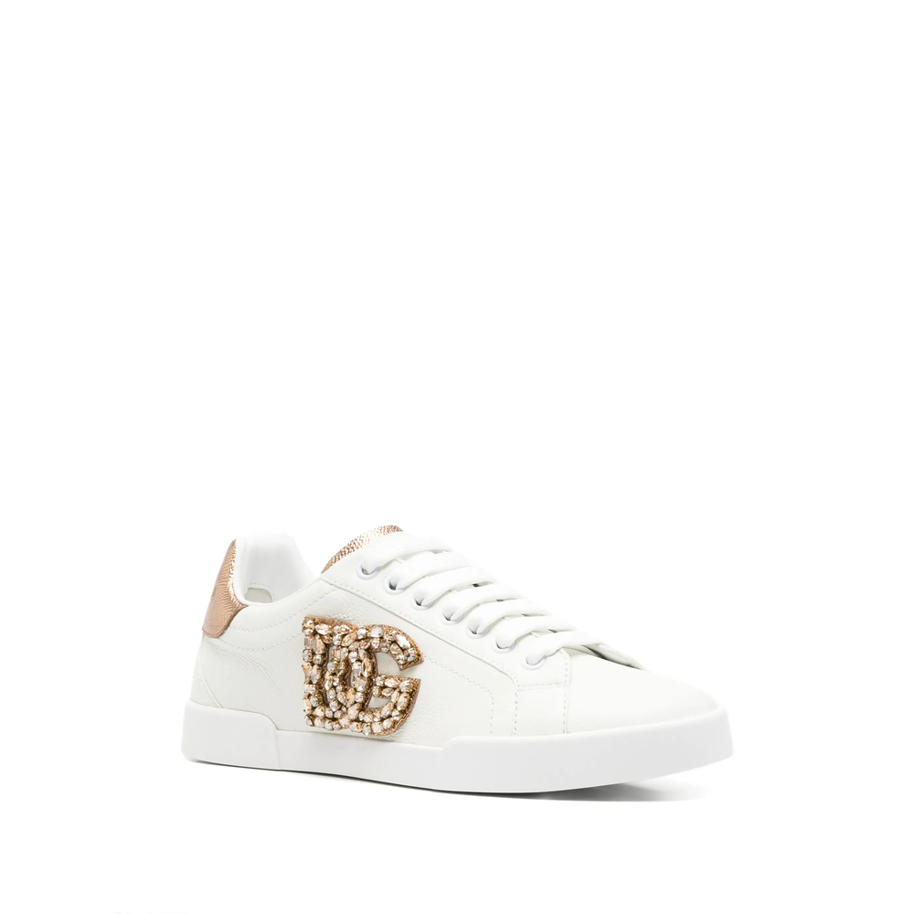Crystal-Embellished Dg Sneakers