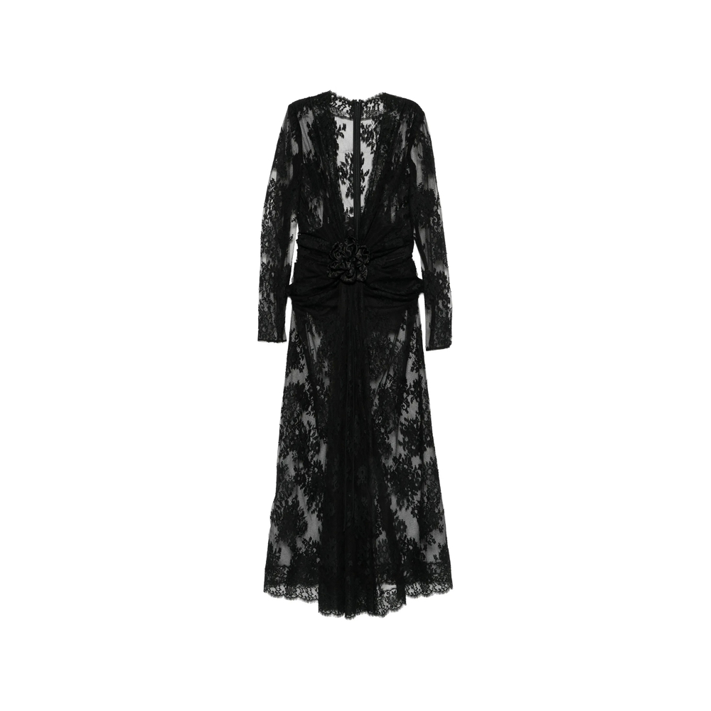Dolce & Gabbana Floral-lace Floral-appliqué Dress