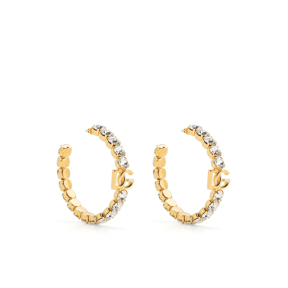 Dolce & Gabbana DG Crystal-embellished Hoop Earrings