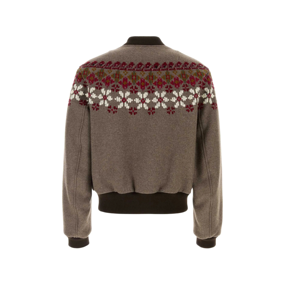 Valtor Fair Isle Bomber Jacket