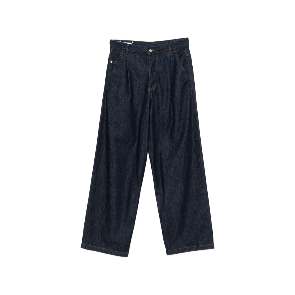 Dries Van Noten Pleated Wide-leg Jeans