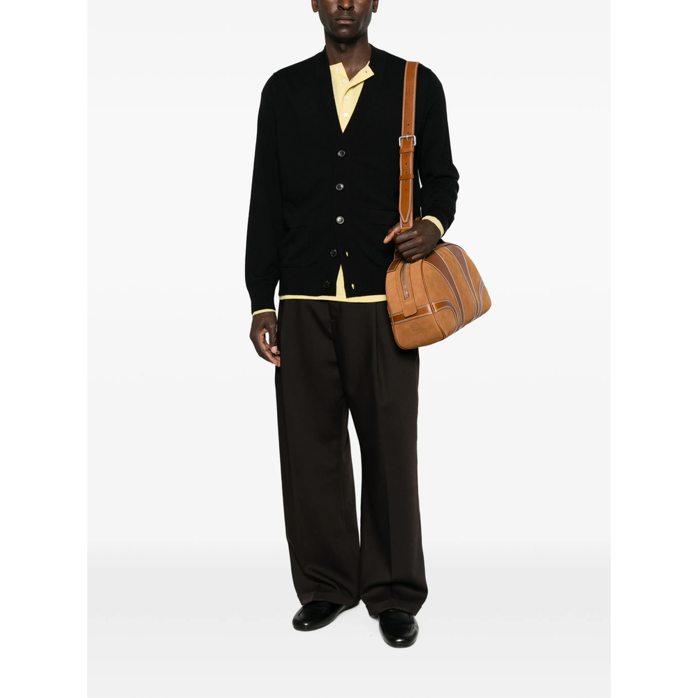 V-Neck Patch-Pocket Cardigan