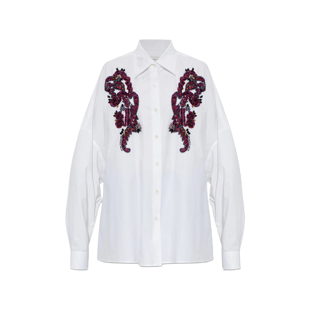 Dries Van Noten Embroidered Cocoon Shirt