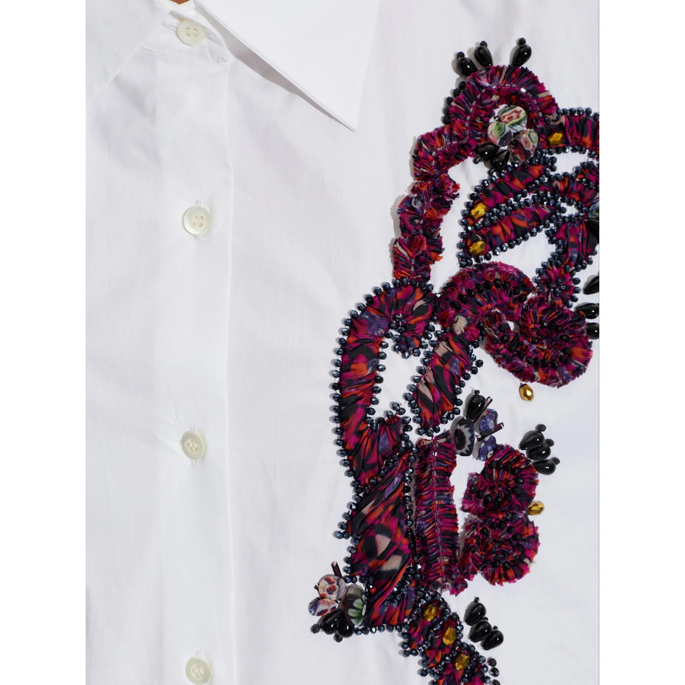 Embroidered Cocoon Shirt
