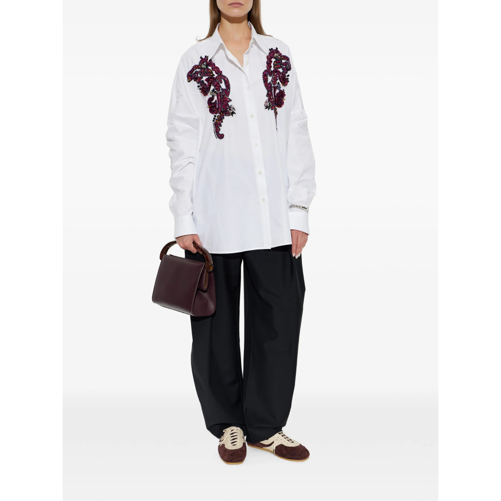 Embroidered Cocoon Shirt