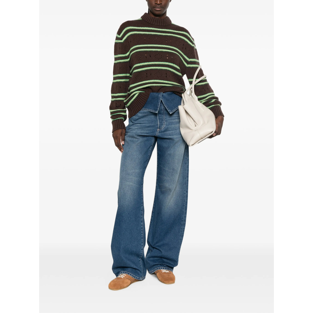Folded Denim Jeans