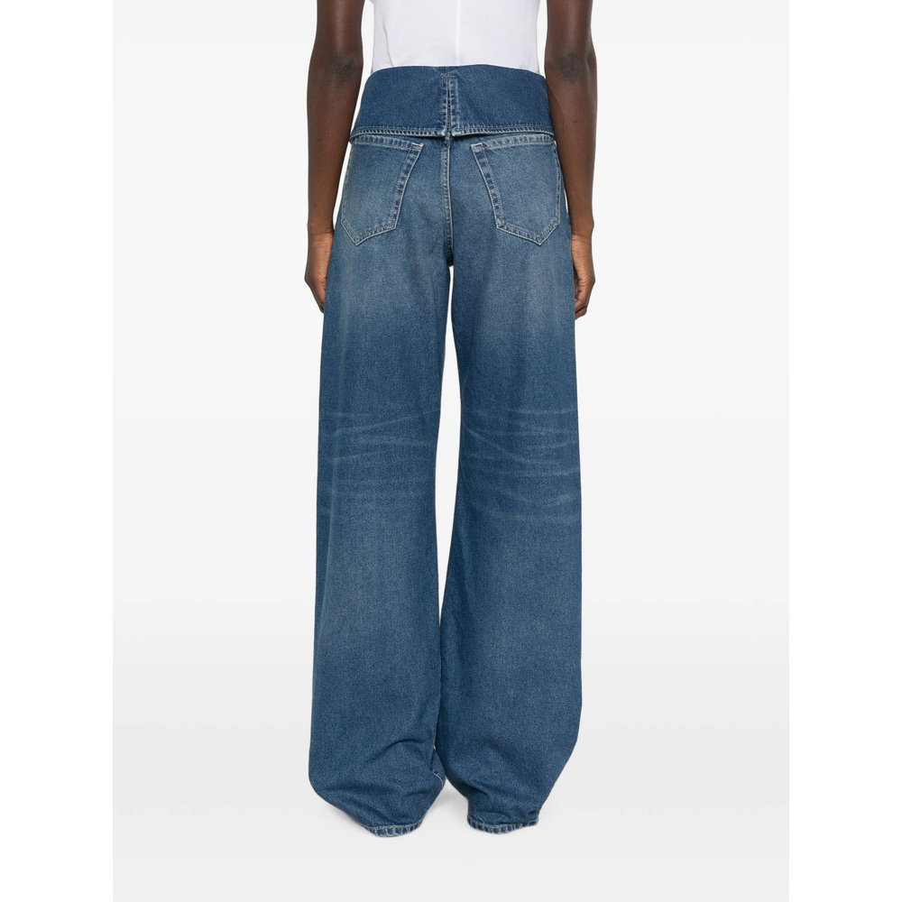 Folded Denim Jeans