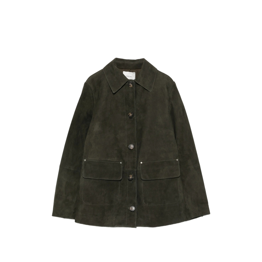 Vince Button-up Suede Jacket
